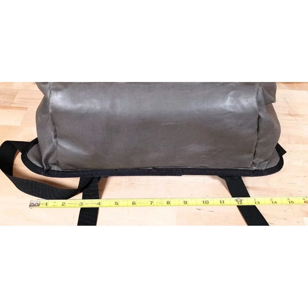 Mountain Khakis MK Flap Over Backpack Travel Laptop Bag Travel Gray
